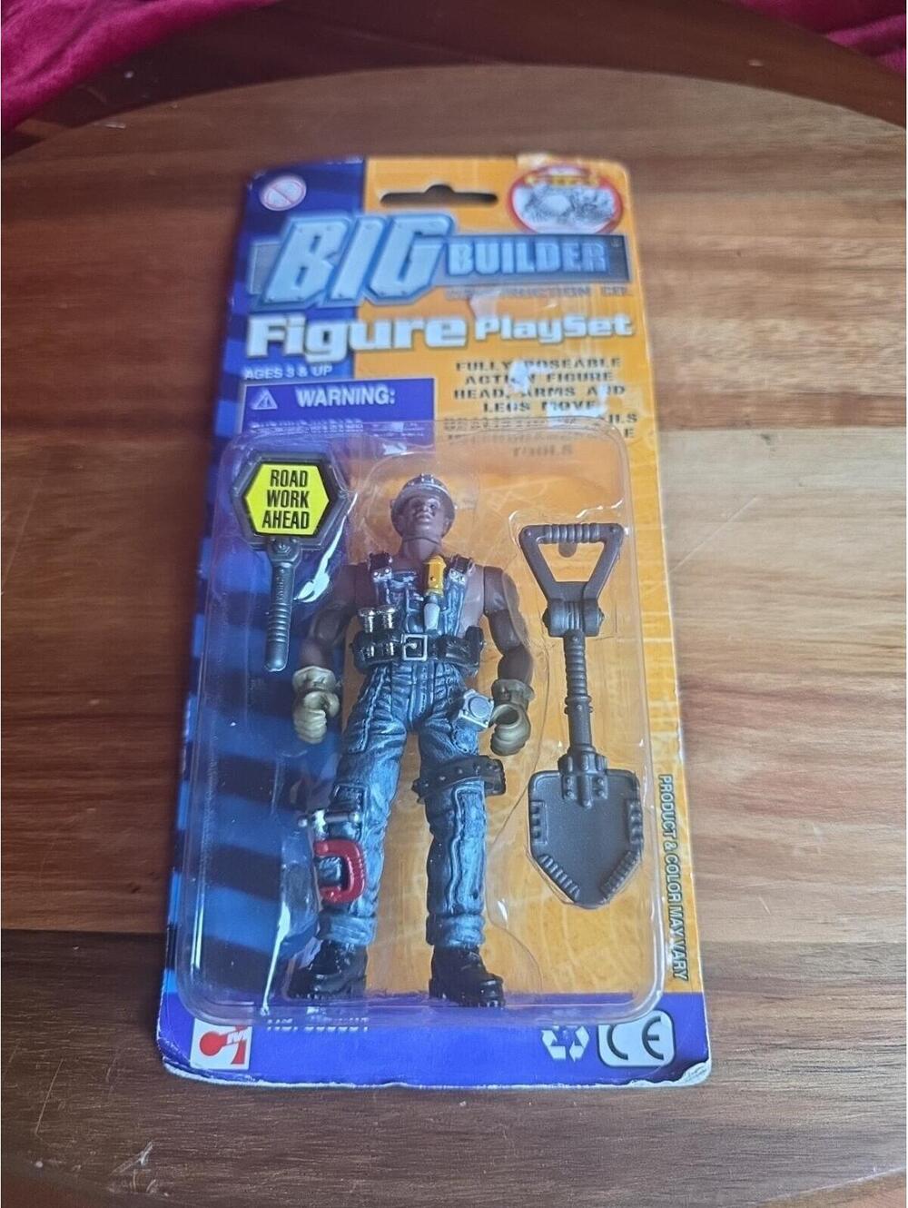 JoMi Toys Big Builder Construction Steel Head Mike Action Figure New